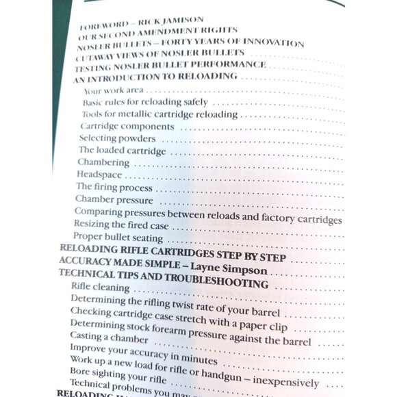 Nosler Reloading Manual Number Three 1989 - Picture 3 of 14